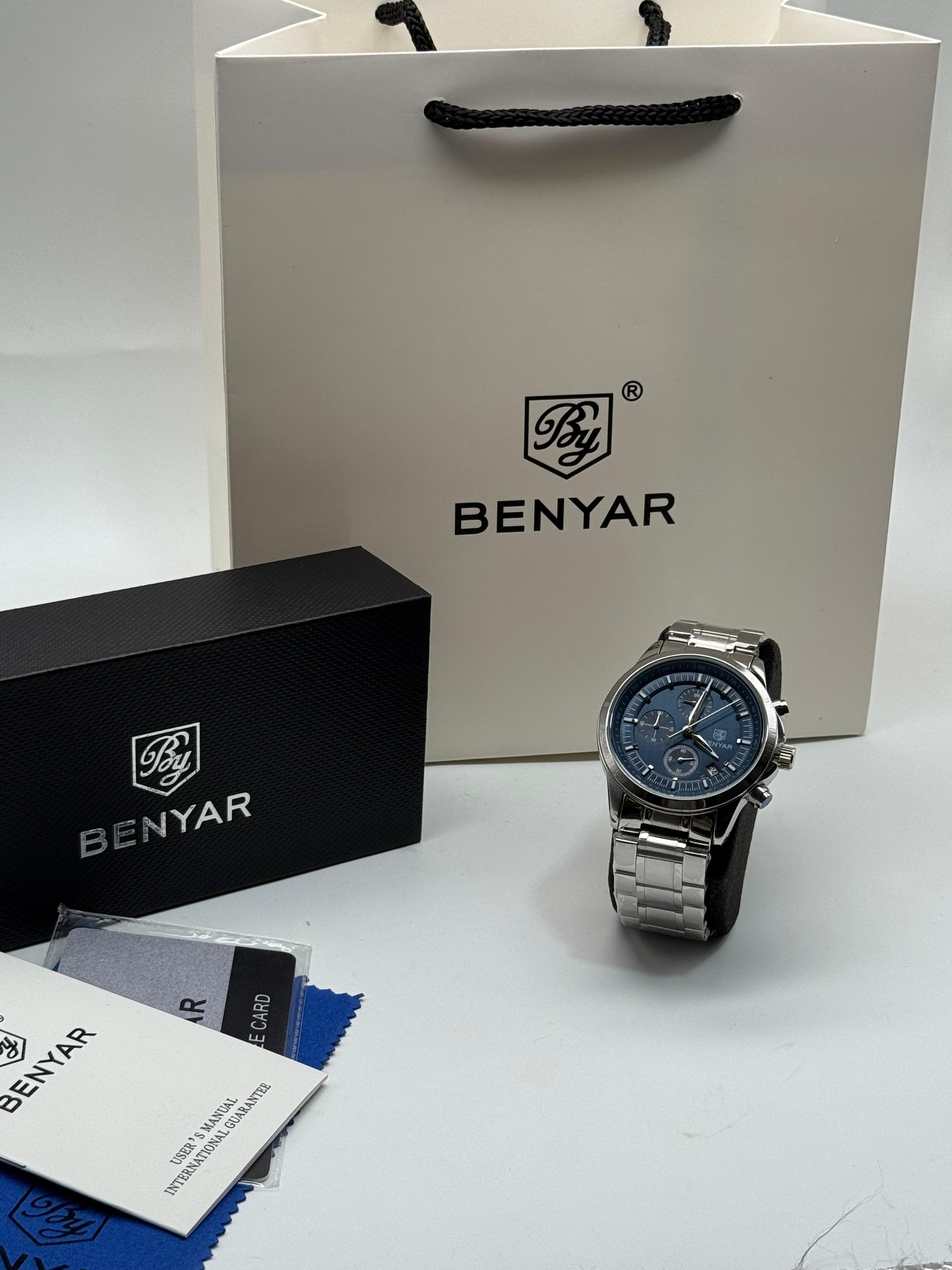 BENYAR Watch 5210 Conquer The Day In Style Silver blue